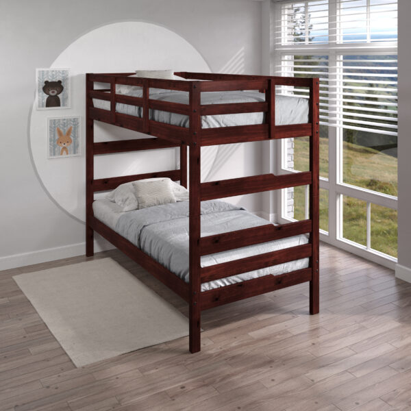 Donco Trading Co. Promo Shaker Twin over Twin Bunk Bed (2305-TTCP)