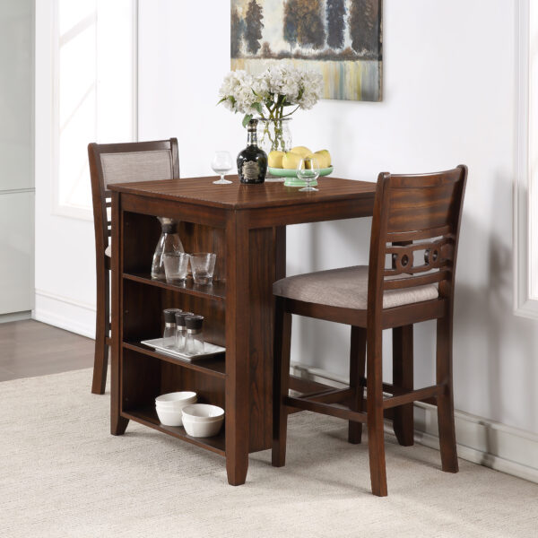 Gia 3pc 30" Storage Counter Height Table Set