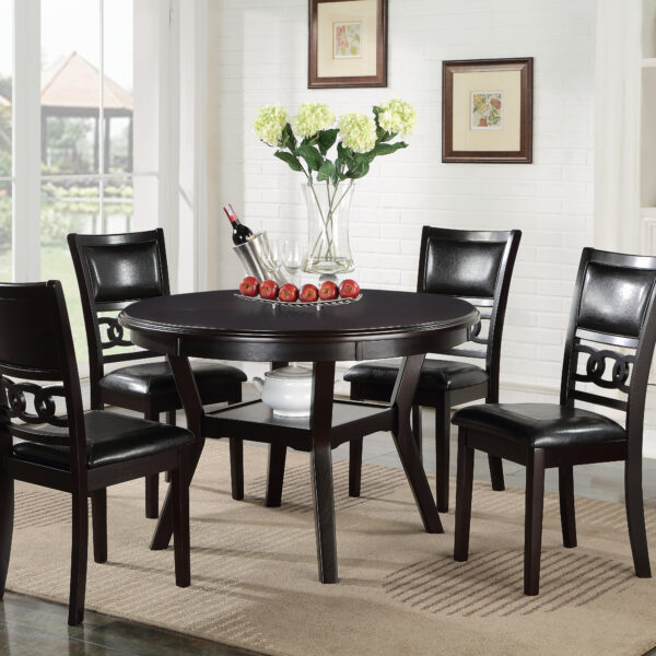 Gia 5pc 47″ Round Dining Table Set